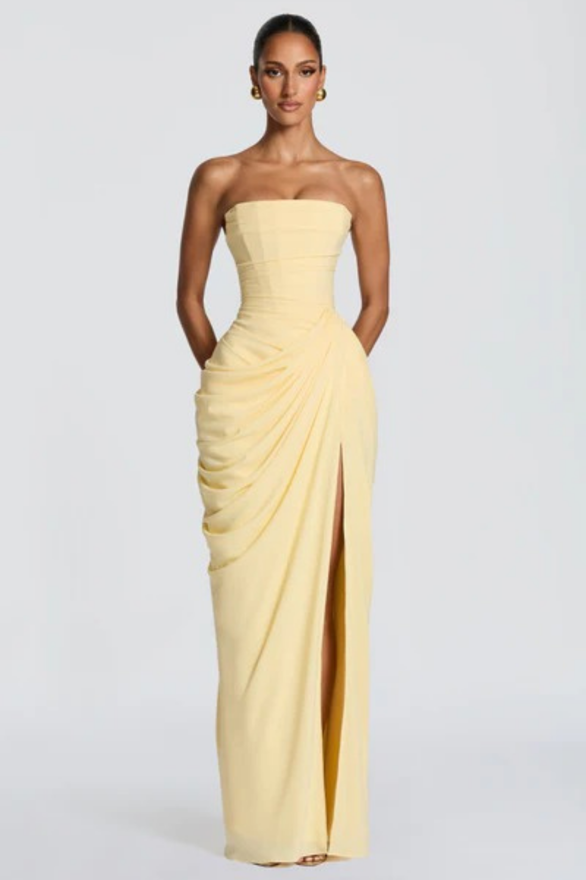 Golden Glow Maxi Dress