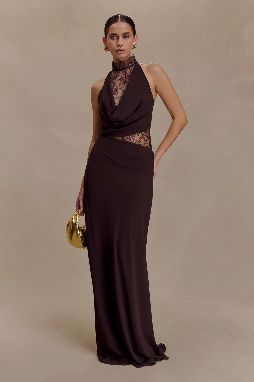 Noir Allure Maxi Dress