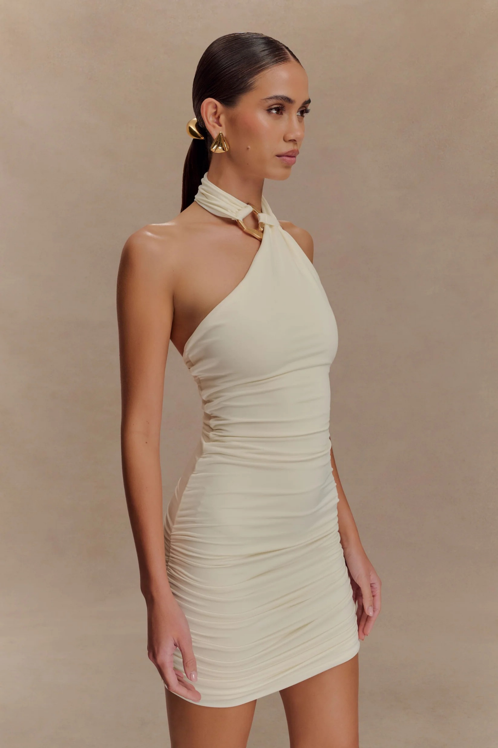 Aurora Halter Mini Dress