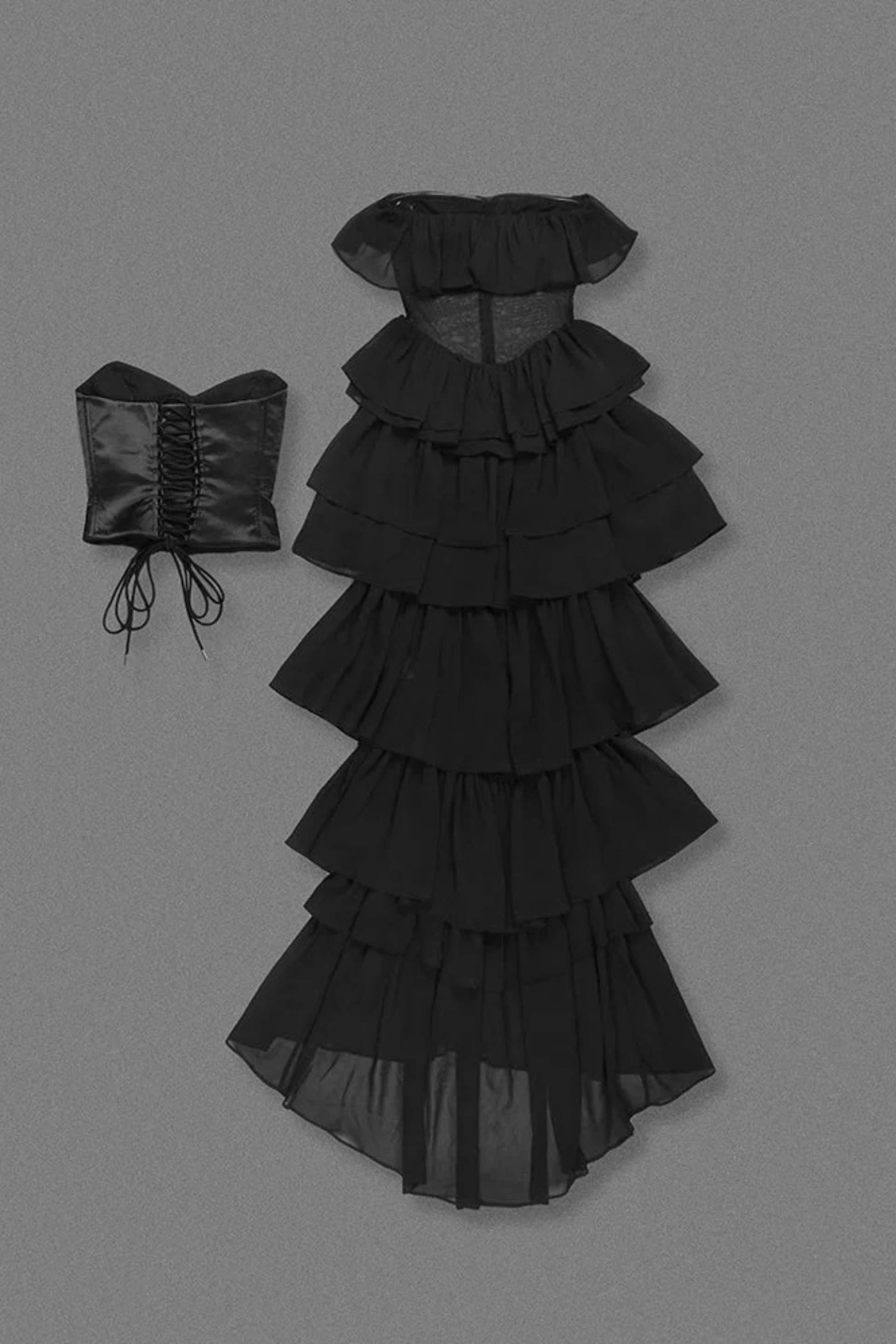 Soft Cascade Maxi Dress