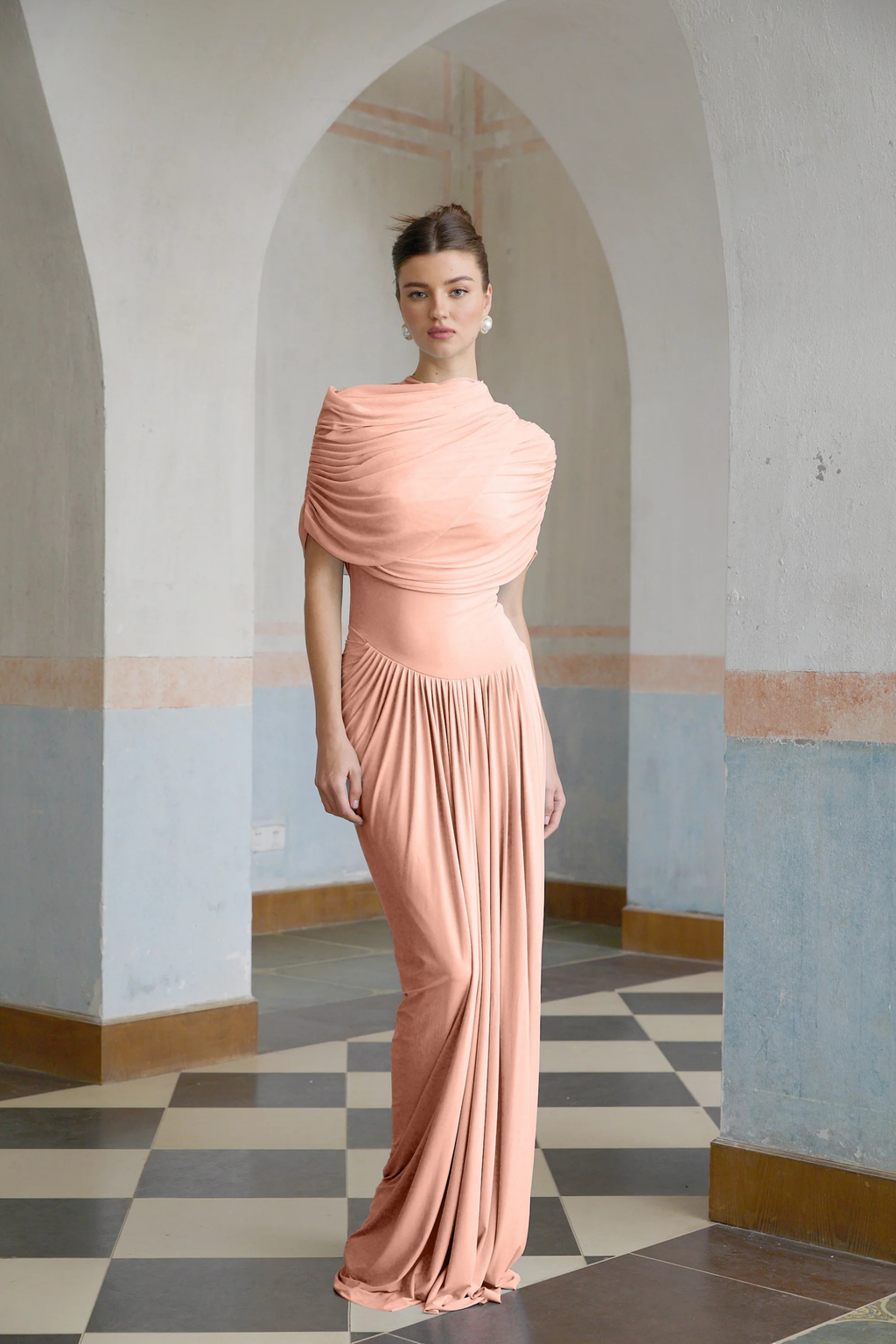 Solara Drape Maxi Dress