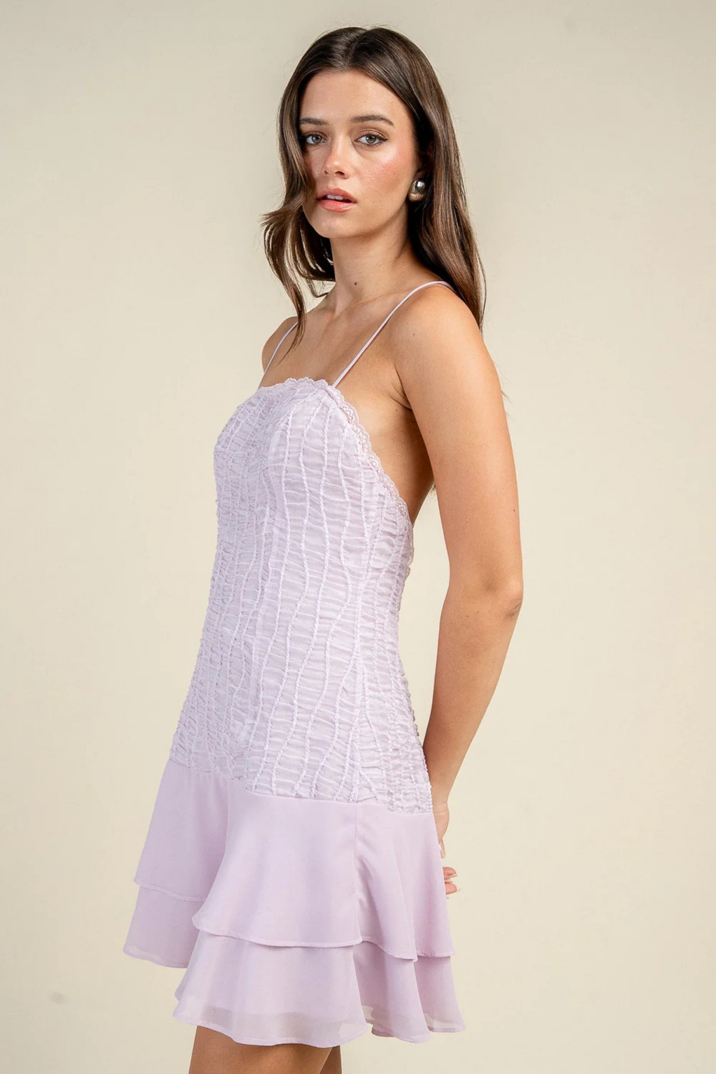 Soft Bloom Mini Dress