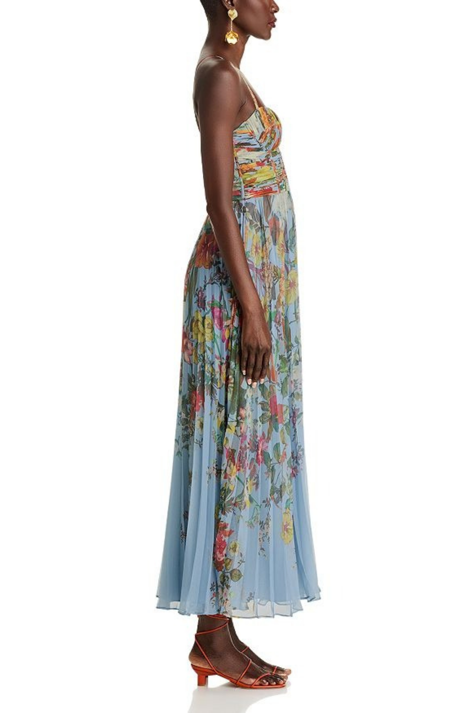 Guest Maxi Dress Watercolor Floral Flowy Style