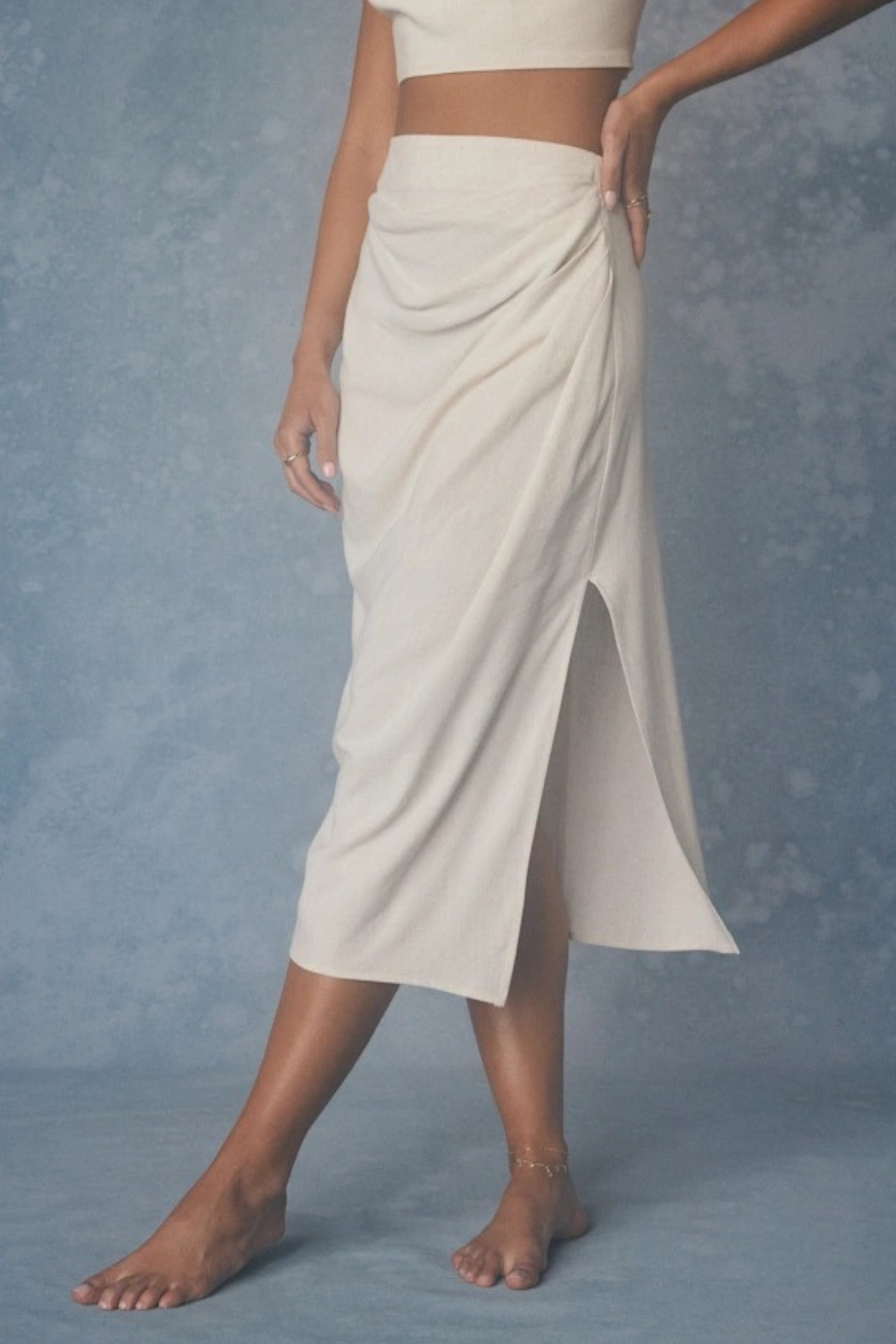 Two-Piece Halter Midi Set