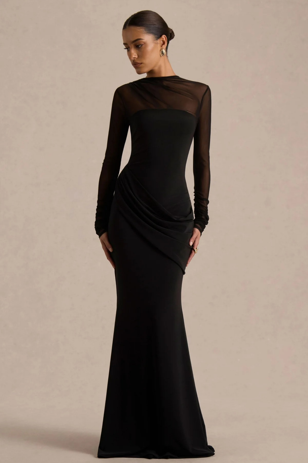 Midnight Veil Maxi Dress
