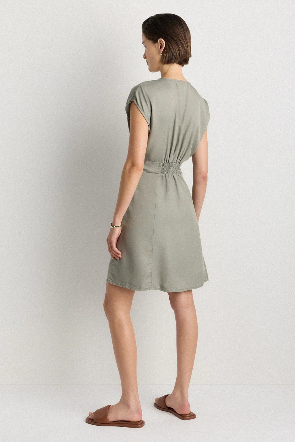 Mini Dress Deep V Neck Relaxed Style
