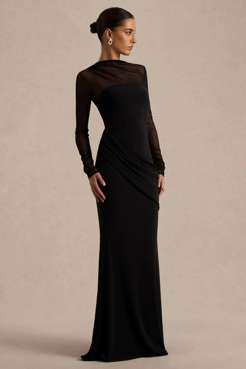 Midnight Veil Maxi Dress