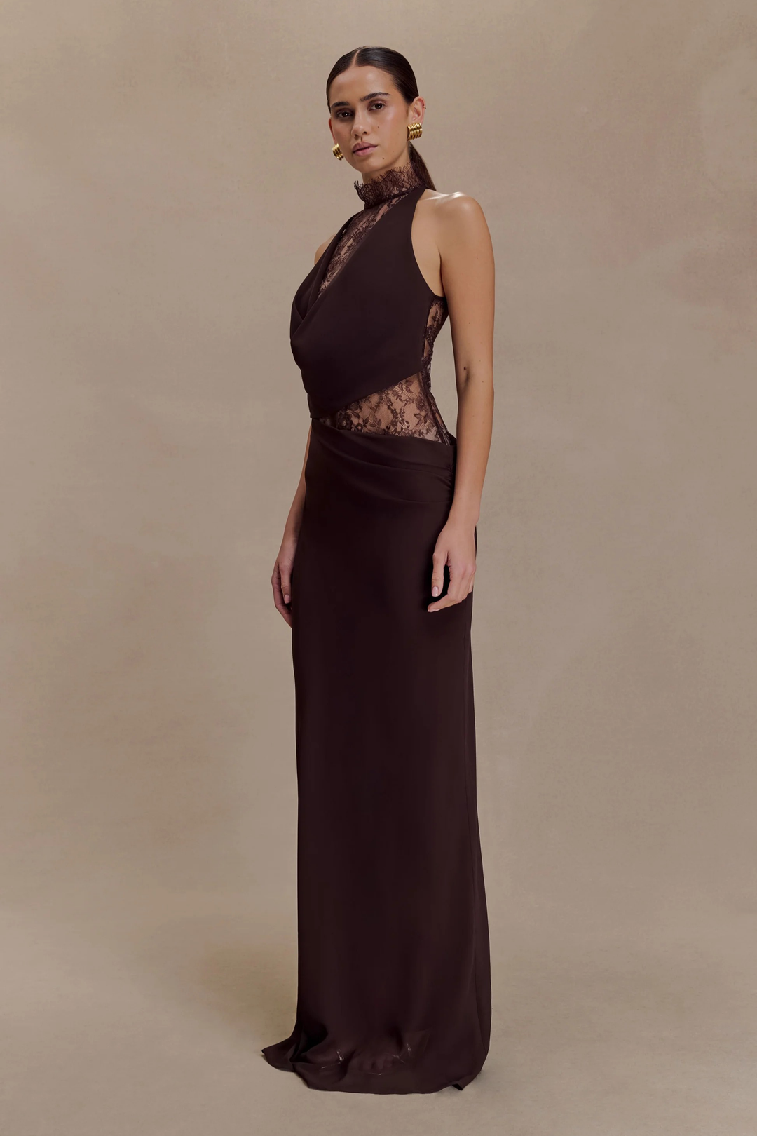Noir Allure Maxi Dress