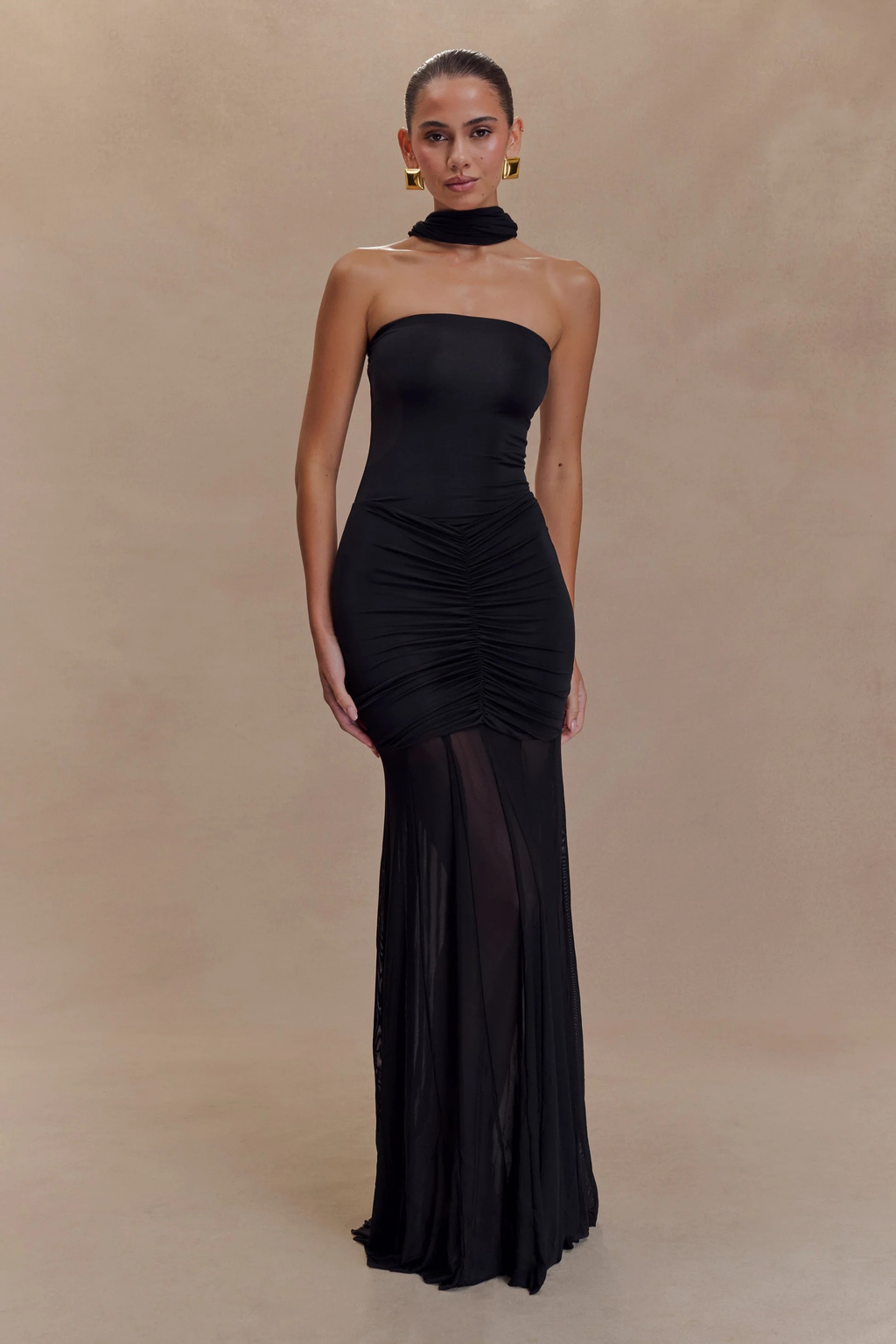 Midnight Illusion Maxi Dress