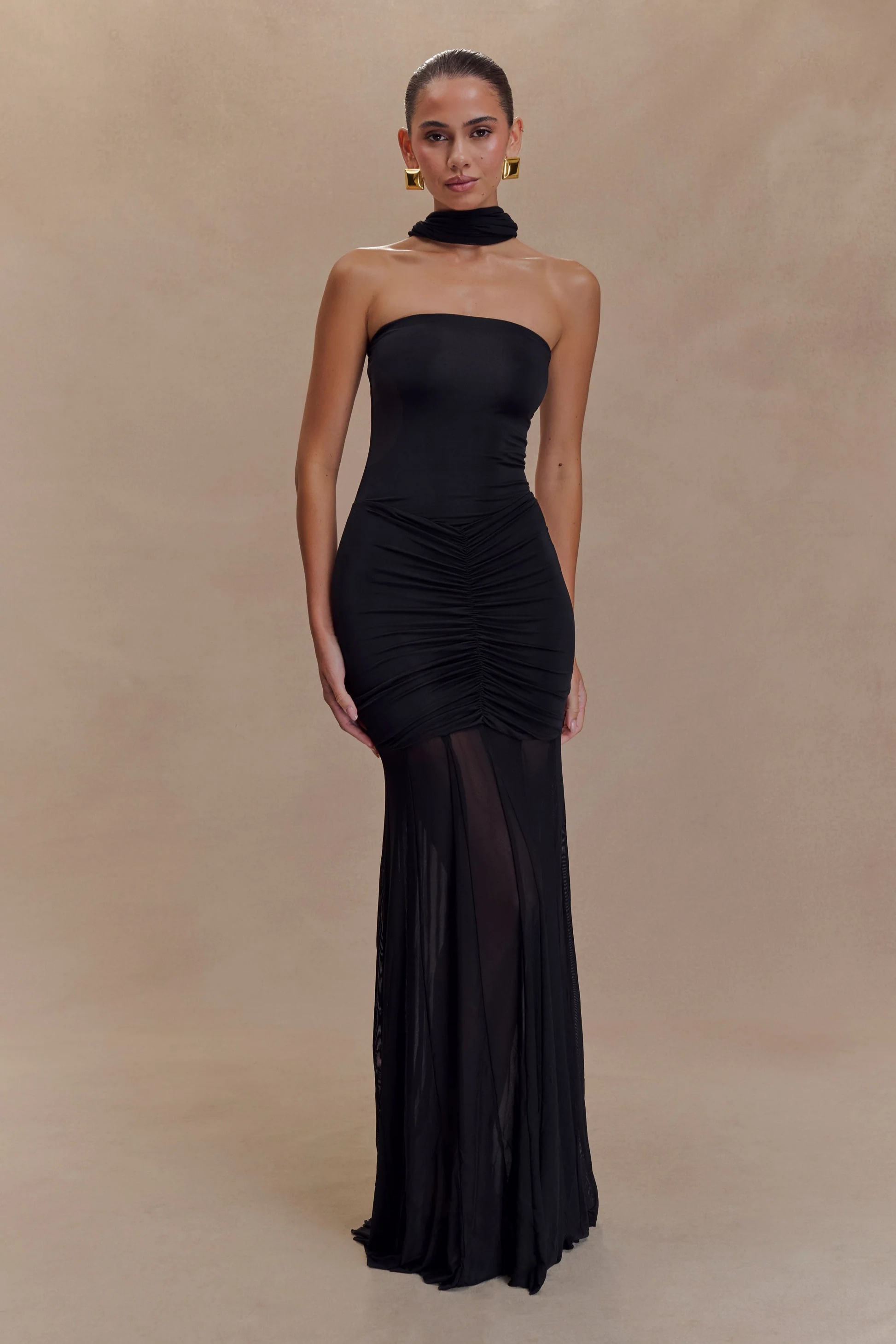 Midnight Illusion Maxi Dress
