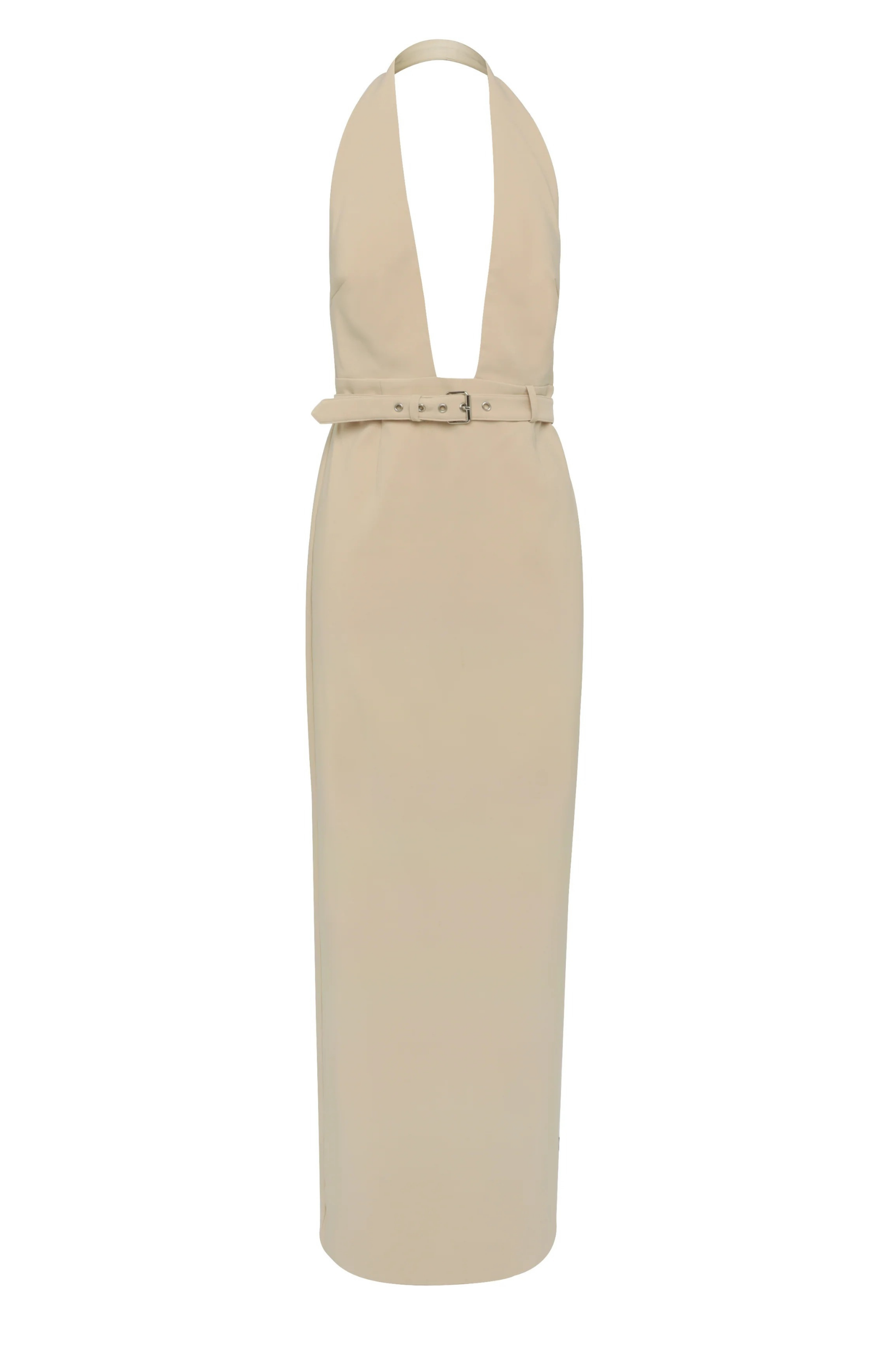 Deep V Neck Maxi Dress Modern Chic Style