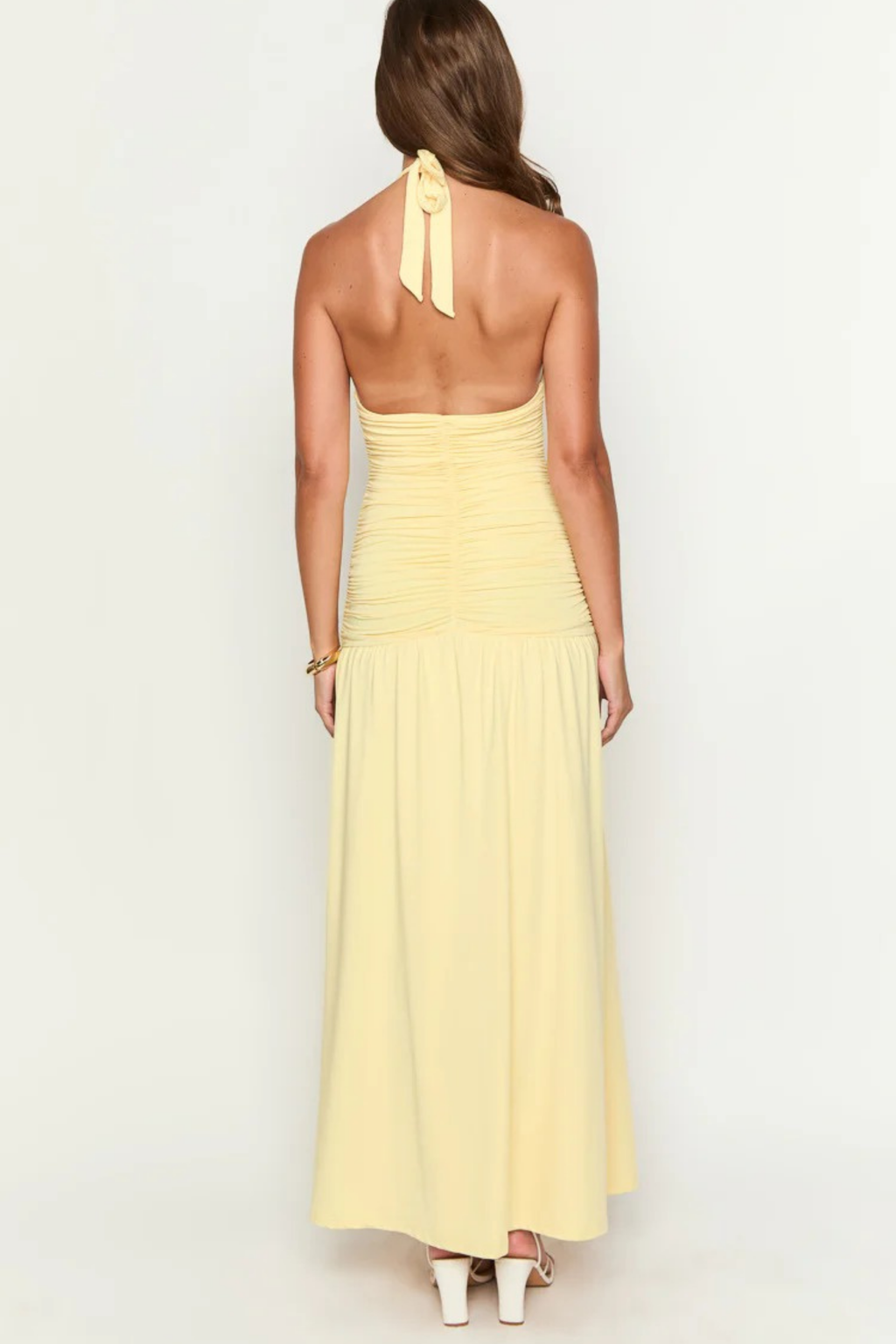 Formal Dress Draped Bodice Chic Style