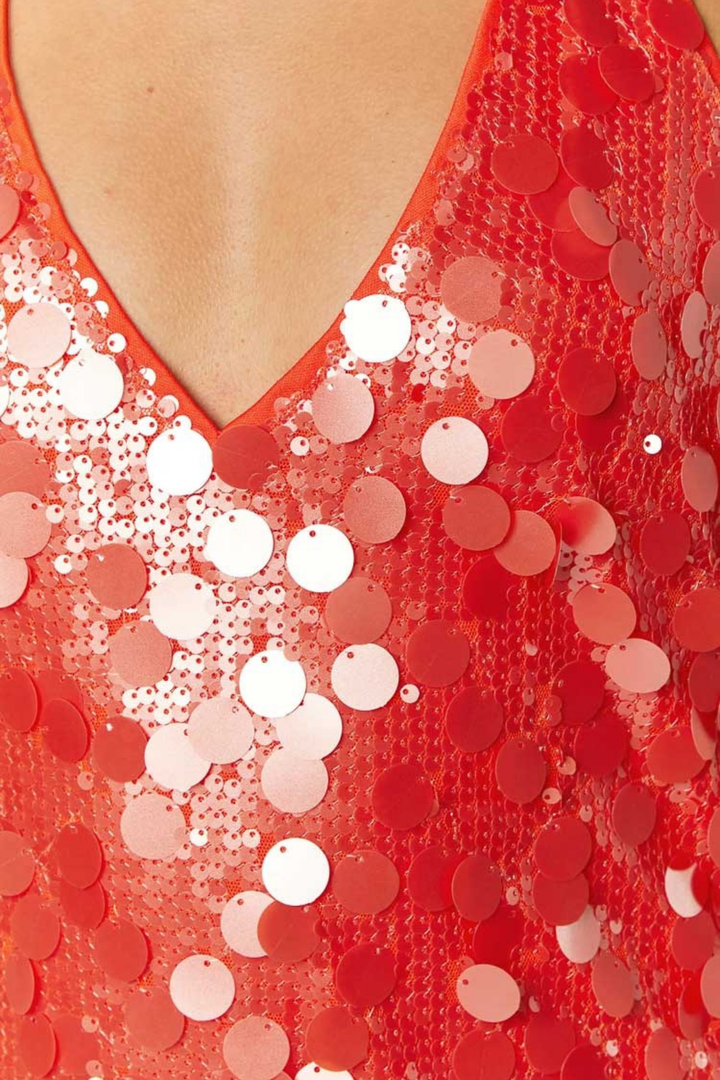 Mini Party Dress Halter Neck Sequin Bodycon Style