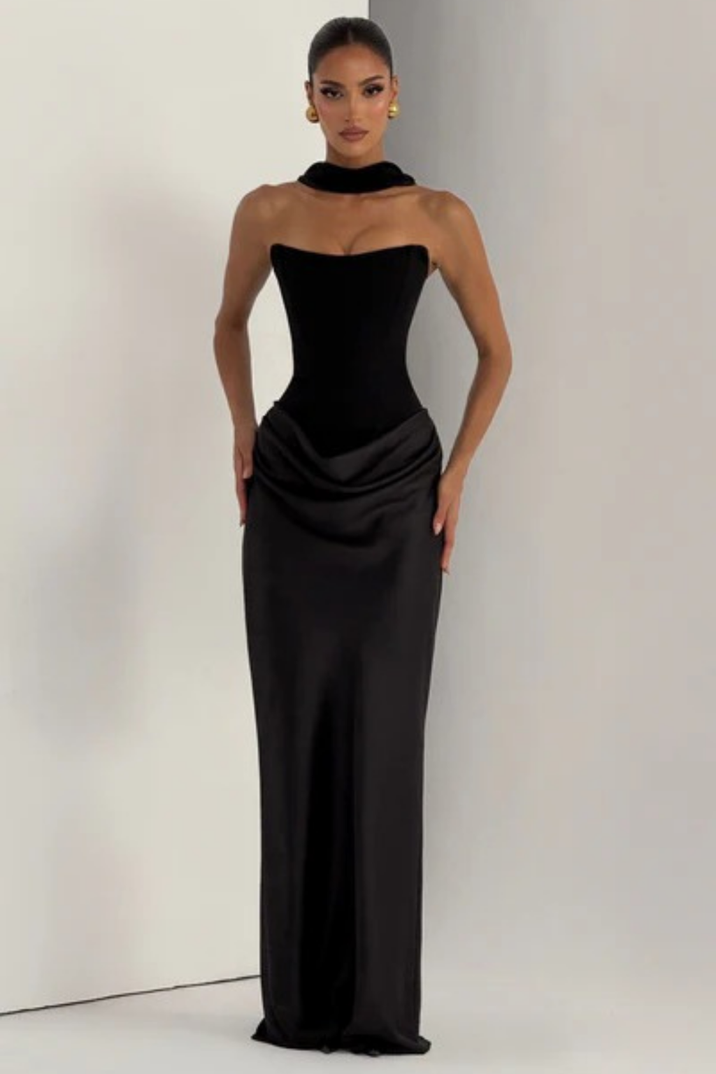 Velour Maxi Dress