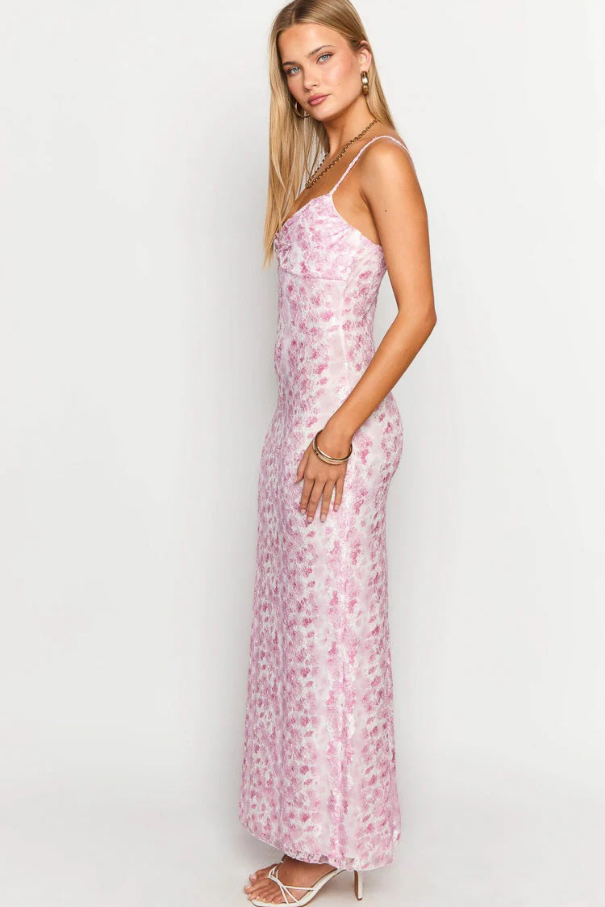 Lace Maxi Dress Spaghetti Strap Romantic Summer Style