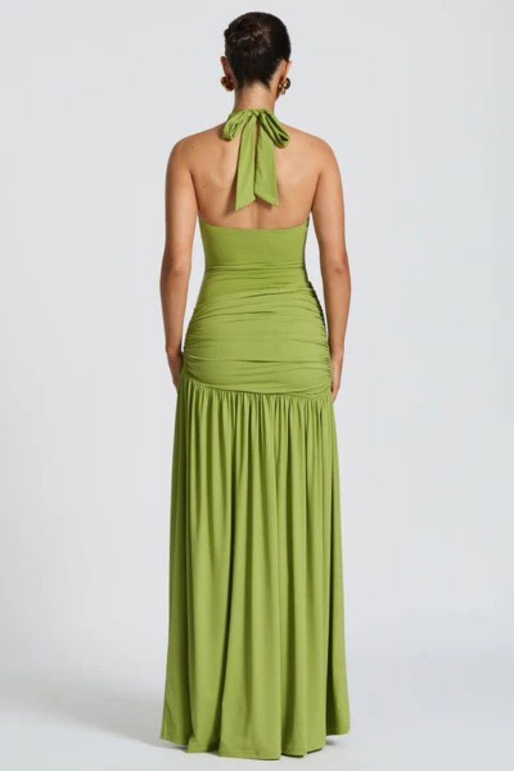 Golden Oasis Slit Skirt