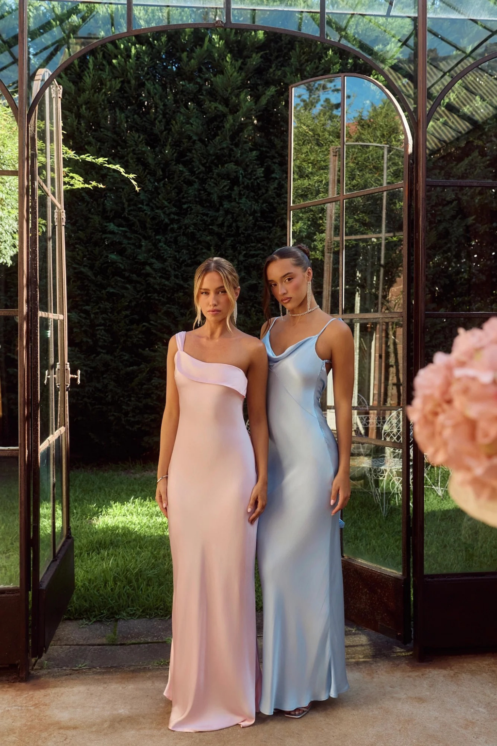 Rosé Aura Maxi Dress