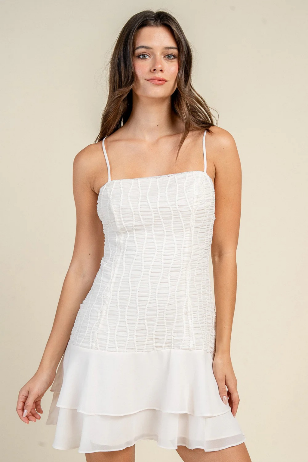 Soft Bloom Mini Dress
