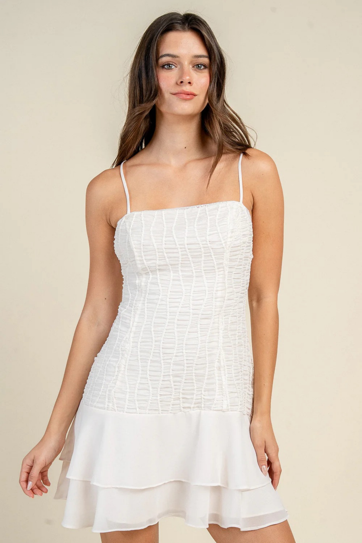 Soft Bloom Mini Dress