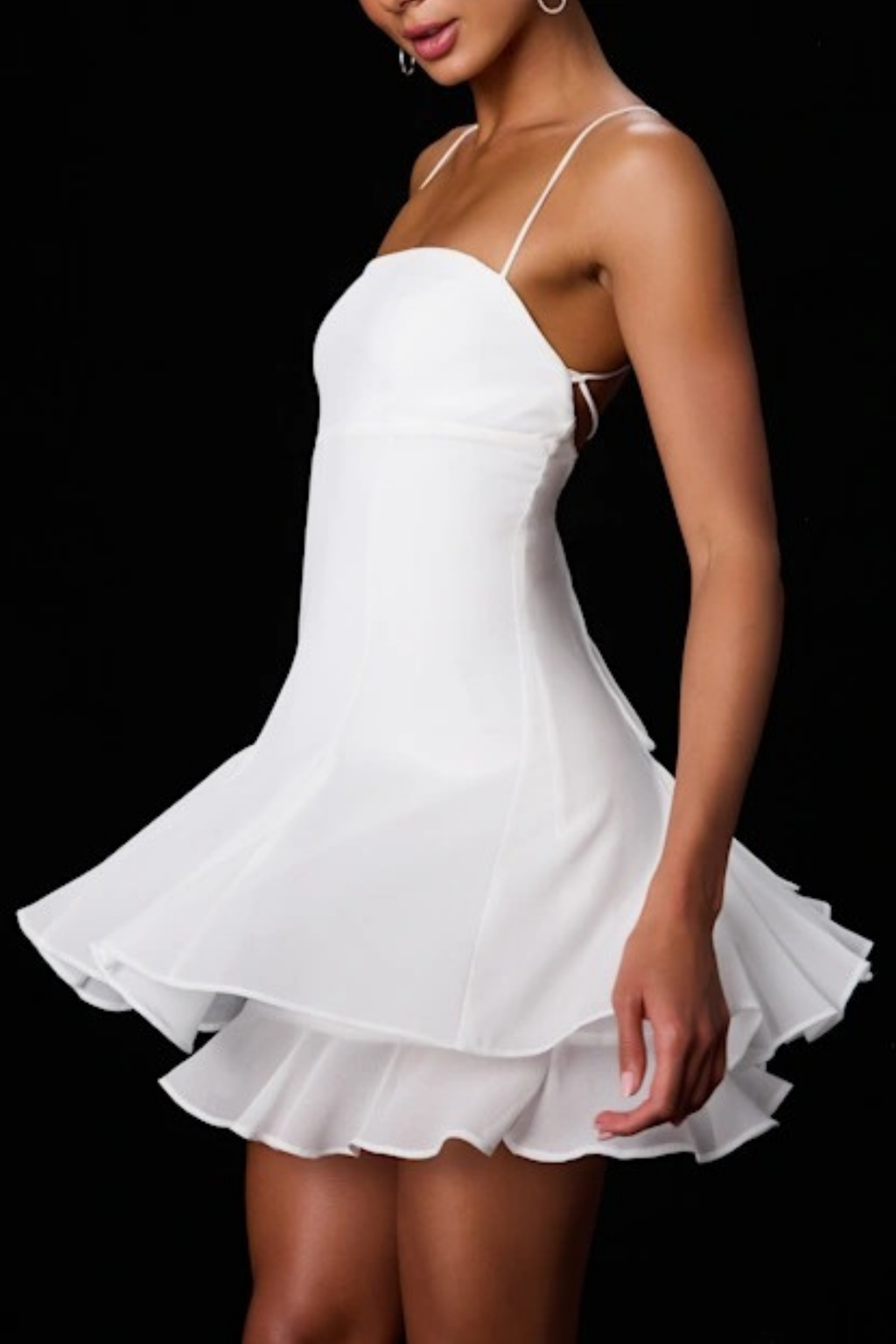 Strapless Mini Cocktail Dress Flowy A Line Elegant Party Style