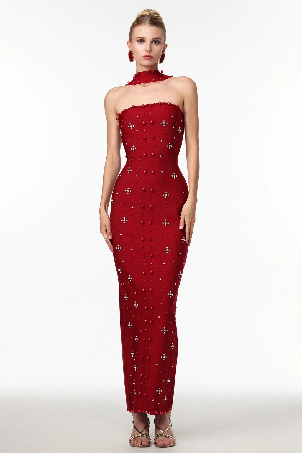 Noir Elegance Maxi Dress