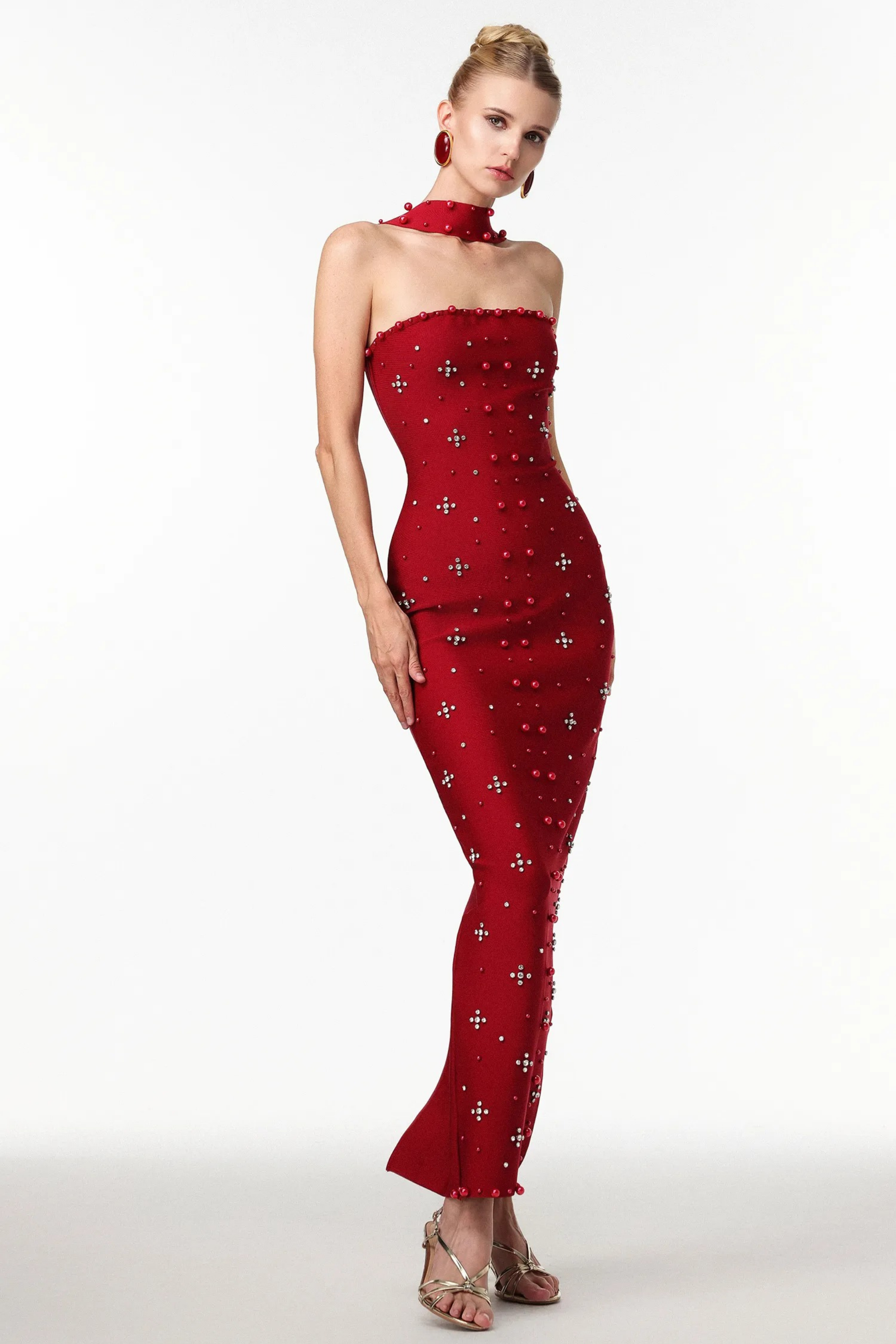 Noir Elegance Maxi Dress