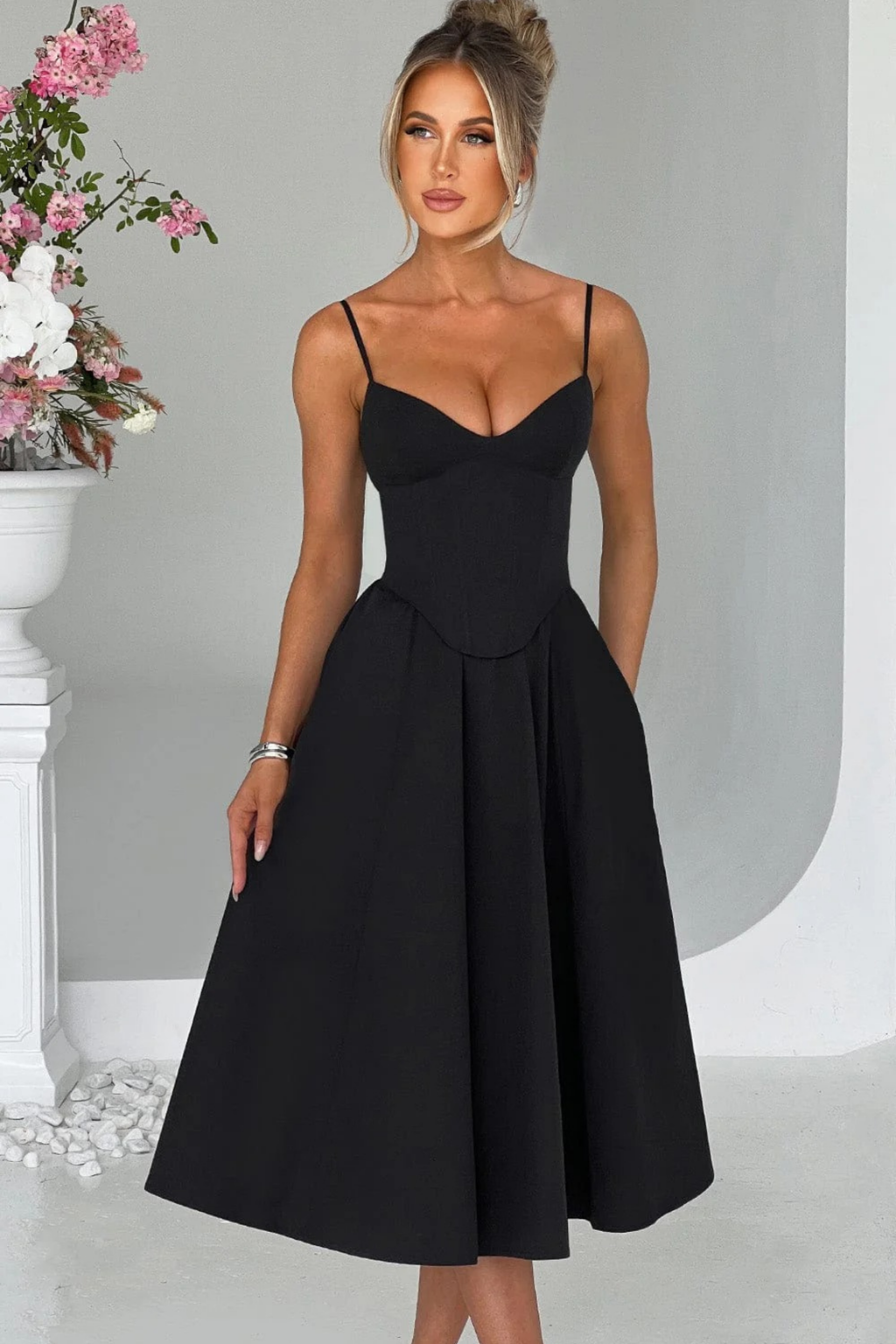 Belle Aura Midi Dress