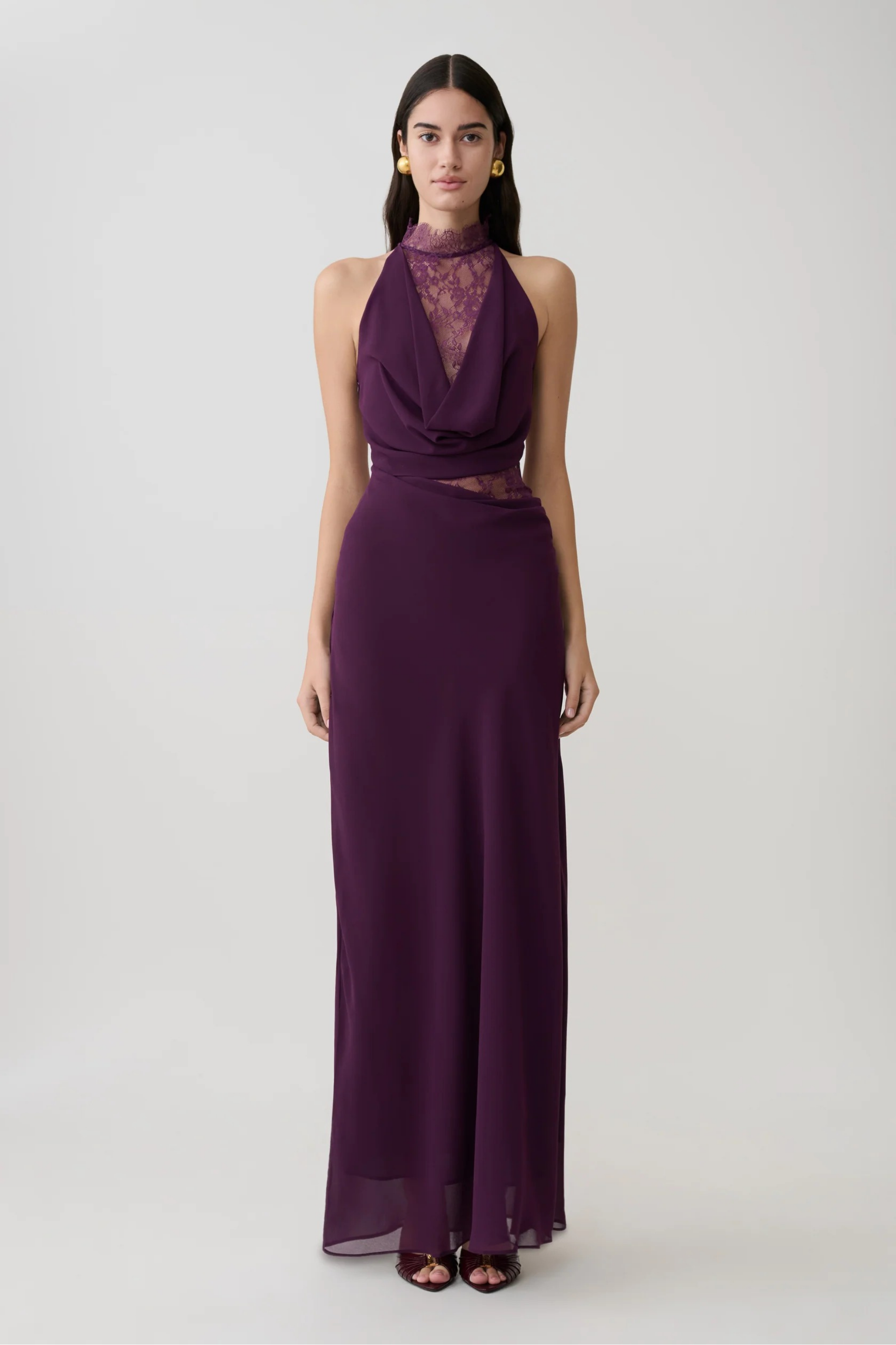 Noir Allure Maxi Dress