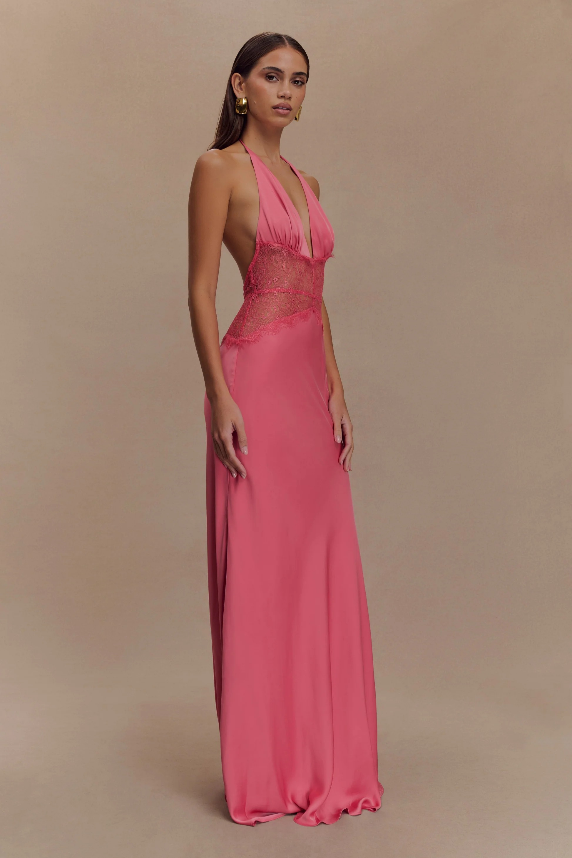 Black Silk Seduction Maxi Dress