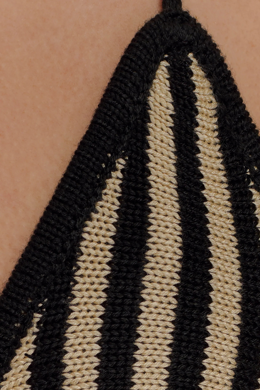Striped String Triangle Bikini