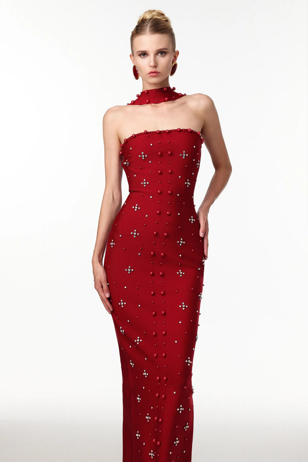 Noir Elegance Maxi Dress