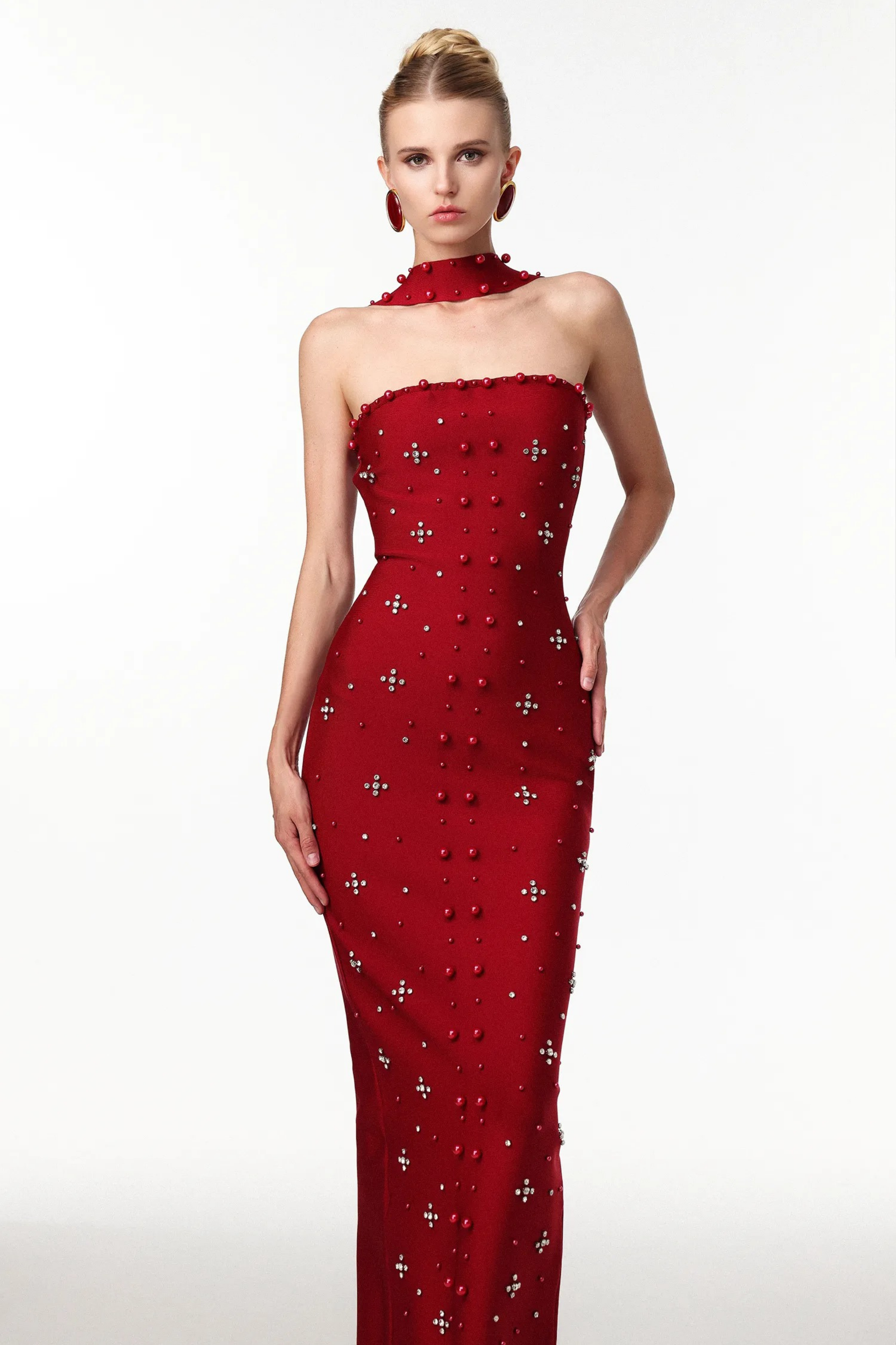 Noir Elegance Maxi Dress
