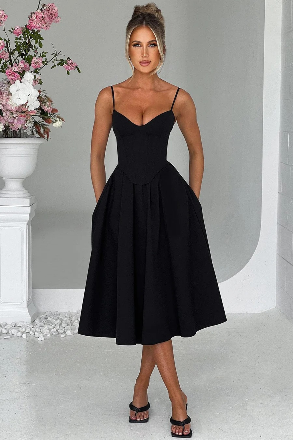 Belle Aura Midi Dress