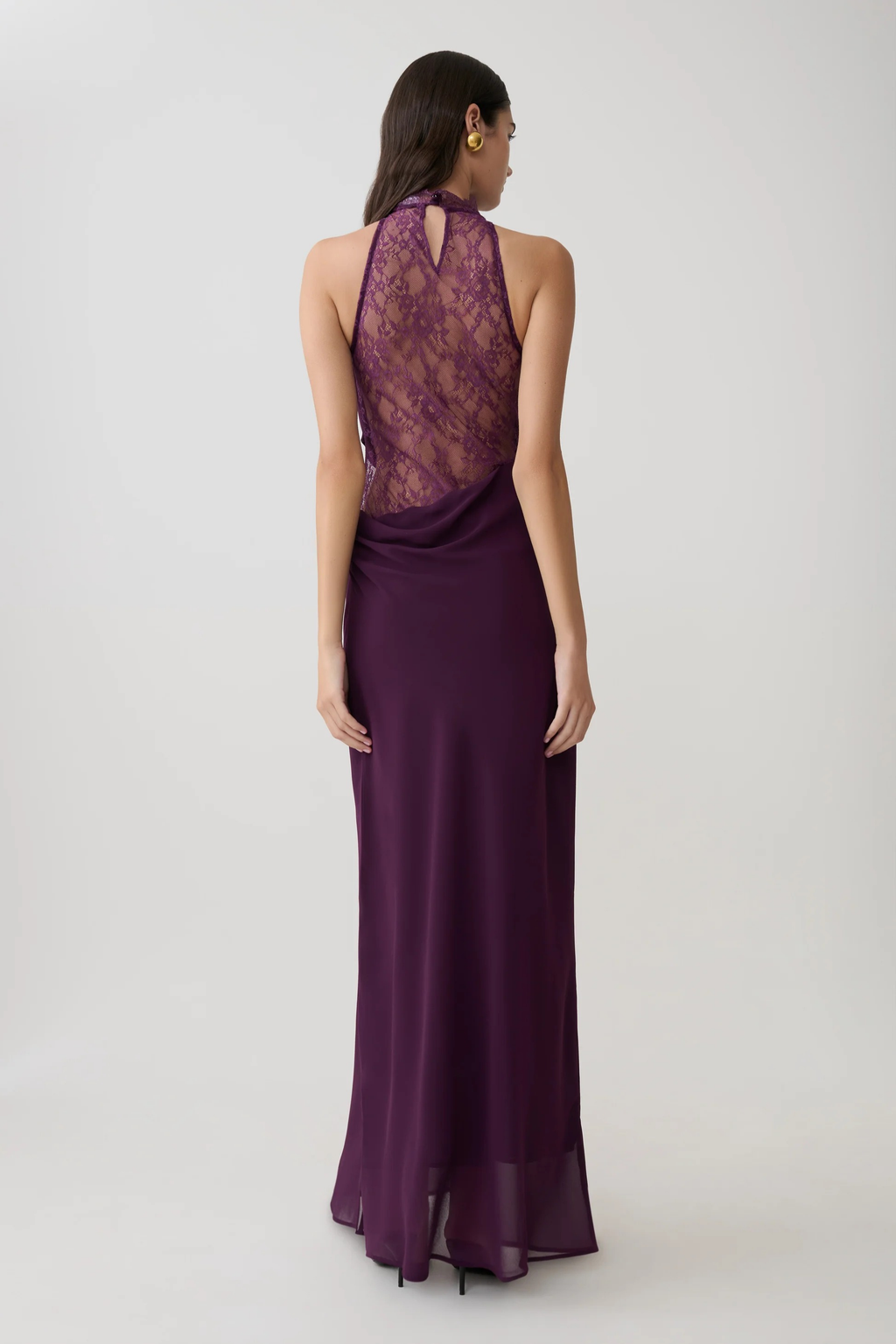 Noir Allure Maxi Dress