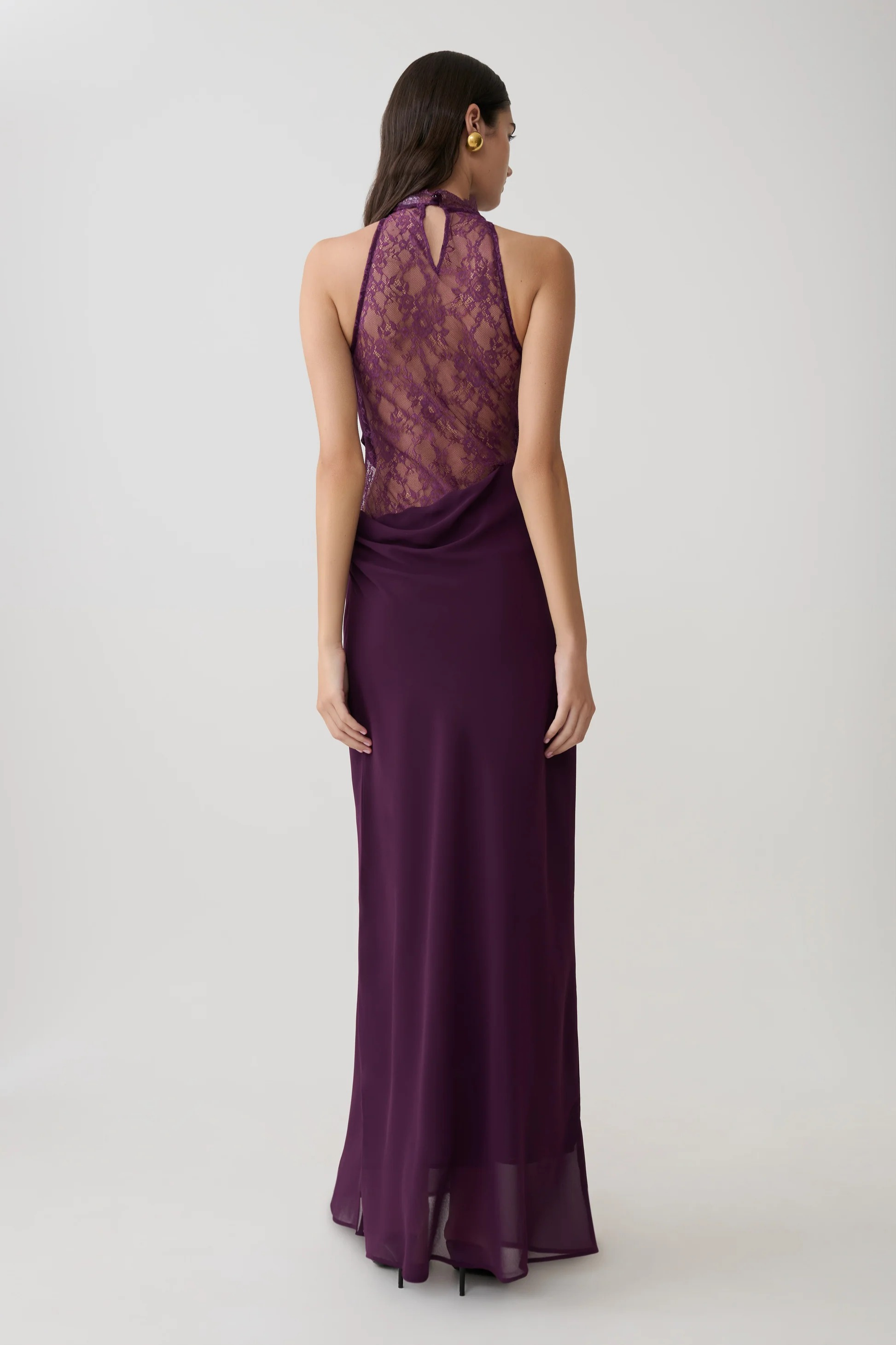 Noir Allure Maxi Dress